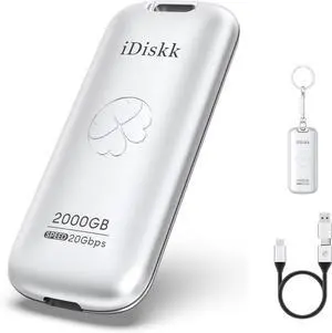 iDiskk 256GB Ultra-Fast Portable SSD ^^ 2000MB/s Speed ^^ Compact Design ^^ USB 3.2 Gen 2x2 ^^ External Storage for Xbox, PS4, iPad, PC, Mac, Android Devices, Cameras iDiskk 256GB Ultra-Fast Portable SSD ^^ 2000MB/s Speed ^^ Compact Design ^^ USB 3.2 Gen 2x2 ^^ External Storage for Xbox, PS4, iPad, PC, Mac, Android Devices, Cameras