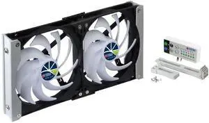Titan- 12V DC IP55 Waterproof Double Rack Mount Ventilation Cooling Fan with Timer and Speed Controller- TTC-SC20 (120mm) Titan- 12V DC IP55 Waterproof Double Rack Mount Ventilation Cooling Fan with Timer and Speed Controller- TTC-SC20 (120mm)