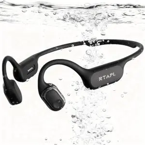 RTAPL Bone Conduction Wireless Headphones - IP68 Waterproof, Open-Ear Design, Sweatproof Sports Headset for Swimming, Running, Fitness & Gym, Black RTAPL Bone Conduction Wireless Headphones - IP68 Waterproof, Open-Ear Design, Sweatproof Sports Headset for Swimming, Running, Fitness & Gym, Black