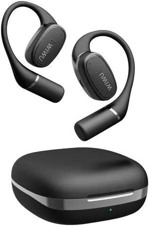RICHJOY Open Ear Earbuds,Lightweight Comfort Wireless Earbuds with Earhooks,40H Playtime Powerful Sound AI Clear Calls Sport Bluetooth Earbuds Waterproof for Running Office Fitness(Black) RICHJOY Open Ear Earbuds,Lightweight Comfort Wireless Earbuds with Earhooks,40H Playtime Powerful Sound AI Clear Calls Sport Bluetooth Earbuds Waterproof for Running Office Fitness(Black)