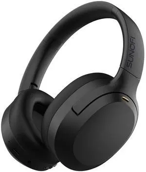 SunoFi Hybrid Active Noise Cancelling Headphones, Wireless Over Ear Bluetooth Headphones with Mic, 60H Playtime, Hi-Res Audio, Deep Bass, Foldable Comfort Fit Ear Cups for Travel, Office, Home SunoFi Hybrid Active Noise Cancelling Headphones, Wireless Over Ear Bluetooth Headphones with Mic, 60H Playtime, Hi-Res Audio, Deep Bass, Foldable Comfort Fit Ear Cups for Travel, Office, Home
