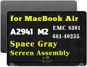 MVCTOYH Replacement for MacBook Air M2 A2941 2023 LCD Assembly Space Gray MVCTOYH Replacement for MacBook Air M2 A2941 2023 LCD Assembly Space Gray