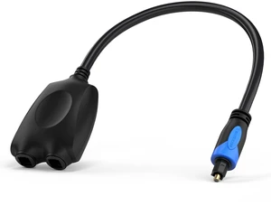 BlueRigger Digital Optical Audio Splitter (1x2 Toslink Splitter, DTS 5.1) BlueRigger Digital Optical Audio Splitter (1x2 Toslink Splitter, DTS 5.1)