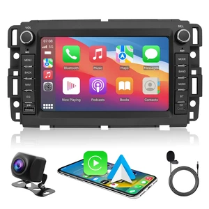 Car Stereo for GMC Sierra/Yukon, for Chevy Silverado/Avalanche/Tahoe/Suburban, For Buick/Hummer, 7" Touch Screen MP5 Player with Apple CarPlay & Android Auto ^^ Bluetooth, Backup Camera, Dual USB Inpu Car Stereo for GMC Sierra/Yukon, for Chevy Silverado/Avalanche/Tahoe/Suburban, For Buick/Hummer, 7" Touch Screen MP5 Player with Apple CarPlay & Android Auto ^^ Bluetooth, Backup Camera, Dual USB Inpu