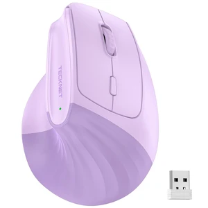 TECKNET Vertical Ergonomic Wireless Bluetooth Mouse, Silent Rechargeable Bluetooth Mouse(BT 5.0/5.0+2.4G), 5-Level 4800 DPI, 200H Long Battery Life, Compatible with Windows/Mac/Linux/Android/Ch TECKNET Vertical Ergonomic Wireless Bluetooth Mouse, Silent Rechargeable Bluetooth Mouse(BT 5.0/5.0+2.4G), 5-Level 4800 DPI, 200H Long Battery Life, Compatible with Windows/Mac/Linux/Android/Ch