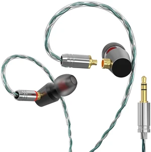GUAEIMO G4M3C2G HiFi IEMs, Wired in-Ear Monitors with Detachable MMCX Cable, Professional Audiophile Earbuds, Aluminum Shell & 4-Strand Silver-Plated Cable, 3.5mm No Mic Frosted Black GUAEIMO G4M3C2G HiFi IEMs, Wired in-Ear Monitors with Detachable MMCX Cable, Professional Audiophile Earbuds, Aluminum Shell & 4-Strand Silver-Plated Cable, 3.5mm No Mic Frosted Black