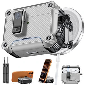 Inesore for AirPods Pro 3 Case with Secure Lock (Silver) Inesore for AirPods Pro 3 Case with Secure Lock (Silver)