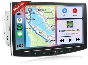 10 Inch Double Din Car Stereo Wireless Apple CarPlay Android Auto, Double din carplay Radio with Bluetooth 5.0/Navigation/Voice Control/Mirror Link 10 Inch Double Din Car Stereo Wireless Apple CarPlay Android Auto, Double din carplay Radio with Bluetooth 5.0/Navigation/Voice Control/Mirror Link