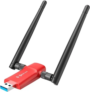 Nineplus Wi-Fi 6 1800Mbps 802.11ax USB 3.0 Wireless Adapter with PC WiFi Antenna for Win11/10 WiFi Dongle for Desktop and Laptop Gaming Internet Network Card Nineplus Wi-Fi 6 1800Mbps 802.11ax USB 3.0 Wireless Adapter with PC WiFi Antenna for Win11/10 WiFi Dongle for Desktop and Laptop Gaming Internet Network Card