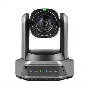 HCSTVCON NDI PTZ Camera 4K 60FPS, 20X Optical Zoom, AI Auto Tracking, NDI HX2, Multi Output USB3.0 3G-SDI HDMI LAN, Live Streaming Camera for Church Events (Gray HCSTVCON NDI PTZ Camera 4K 60FPS, 20X Optical Zoom, AI Auto Tracking, NDI HX2, Multi Output USB3.0 3G-SDI HDMI LAN, Live Streaming Camera for Church Events (Gray