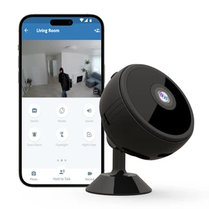 ZHENHAN Mini Camera Wireless Cam with Advanced Night Vision & Motion Detection, Remote Control Phone App, Dual SD/Cloud Storage, Instant Real-Time Alerts, Ideal Indoor Security Camera(Black) ZHENHAN Mini Camera Wireless Cam with Advanced Night Vision & Motion Detection, Remote Control Phone App, Dual SD/Cloud Storage, Instant Real-Time Alerts, Ideal Indoor Security Camera(Black)