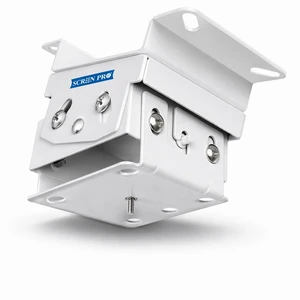 SCREEN PRO Single-Hole Projector Mount, Fits M4 M5 M6 & 1/4", White-PM-S-85 SCREEN PRO Single-Hole Projector Mount, Fits M4 M5 M6 & 1/4", White-PM-S-85