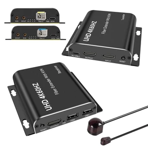 HDMI KVM Extender Over Fiber - 4K@60Hz HDCP2.2 Up to 20KM/12.4Miles, Support USB Mouse Keyboard Zero Latency with Plug & Play and Transmitter HDMI Loop Out HD ^^ SFP MSA and SFF-8472 HDMI KVM Extender Over Fiber - 4K@60Hz HDCP2.2 Up to 20KM/12.4Miles, Support USB Mouse Keyboard Zero Latency with Plug & Play and Transmitter HDMI Loop Out HD ^^ SFP MSA and SFF-8472