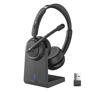 Wireless Headset with Mic for Work, Bluetooth Headset with Microphone AI Noise Cancelling & Mute Button, Wireless Headphones with Mic for Work/Home/Office/Call Center/PC/Laptop/Computer/ Wireless Headset with Mic for Work, Bluetooth Headset with Microphone AI Noise Cancelling & Mute Button, Wireless Headphones with Mic for Work/Home/Office/Call Center/PC/Laptop/Computer/