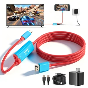for Switch 2 dock, (Plug-and-Play) 4K@144HZ 6.6ft,USB C to HDMI Replacement Cable for Nintendo Switch Dock, Portable Travel TV Dock AdapterTravel NS2 Docking Station Cord for Nintendo Switch (Bundle) for Switch 2 dock, (Plug-and-Play) 4K@144HZ 6.6ft,USB C to HDMI Replacement Cable for Nintendo Switch Dock, Portable Travel TV Dock AdapterTravel NS2 Docking Station Cord for Nintendo Switch (Bundle)