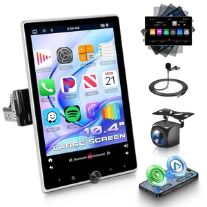 Motorized 10.4inch Single Din Radio with Wireless Carplay Motorized 10.4inch Single Din Radio with Wireless Carplay
