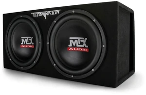 MTX Audio TNE212DV Dual Vented Car Subwoofer Enclosure, Aviation Carpet MTX Audio TNE212DV Dual Vented Car Subwoofer Enclosure, Aviation Carpet