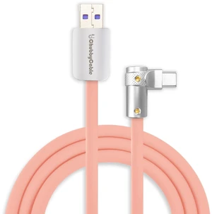 chubbycable 120W Charging Cable 90 USB C to C Cable, Pink, 0.82FT chubbycable 120W Charging Cable 90 USB C to C Cable, Pink, 0.82FT