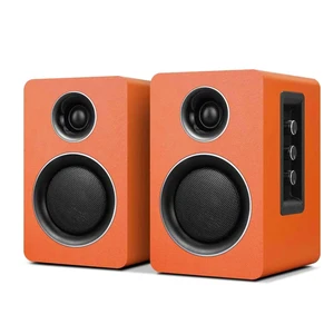 Computer Speakers, Bluetooth 5.3, USB-C, AUX/RCA, 3.5-Inch Woofer, Orange Computer Speakers, Bluetooth 5.3, USB-C, AUX/RCA, 3.5-Inch Woofer, Orange