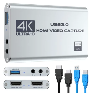 Video Capture Card 4K 1080P 60FPS, USB 3.0 HDMI Video Capture Device, HD Game Capture Card for Streaming, Work with PS4/PS5/Xbox/PC/Mac Windows 10/11 Video Capture Card 4K 1080P 60FPS, USB 3.0 HDMI Video Capture Device, HD Game Capture Card for Streaming, Work with PS4/PS5/Xbox/PC/Mac Windows 10/11