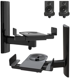 JiffyPoint Speaker Wall Mounts,Adjustable Swivel & Tilt,55 Lbs,1Pair Black JiffyPoint Speaker Wall Mounts,Adjustable Swivel & Tilt,55 Lbs,1Pair Black