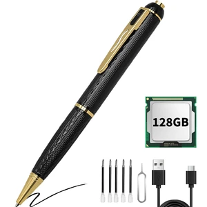 QETATIY 128G Security Camera Pen, 1080P Spy Camera with 300 Minutes Long Battery Life-Mini Pocket Cameras for Home, Office QETATIY 128G Security Camera Pen, 1080P Spy Camera with 300 Minutes Long Battery Life-Mini Pocket Cameras for Home, Office
