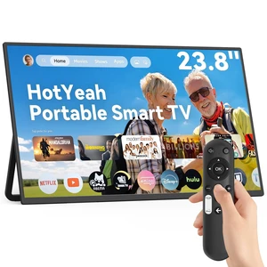 Portable Smart TV, 23.8" 1080P 2-in-1 Rolling TV & Monitor, VESA Compatible Portable Smart TV, 23.8" 1080P 2-in-1 Rolling TV & Monitor, VESA Compatible