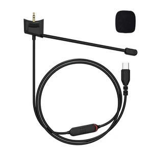 Detachable Audio Cable Boom Microphone with Adjustable Mic and Mute Switch for Bose QC35 & QC35 II Headphones, USB C Gaming Headset Boom Mic Cable Cord with 360 Noise-Canceling Microphone for iPhon Detachable Audio Cable Boom Microphone with Adjustable Mic and Mute Switch for Bose QC35 & QC35 II Headphones, USB C Gaming Headset Boom Mic Cable Cord with 360 Noise-Canceling Microphone for iPhon