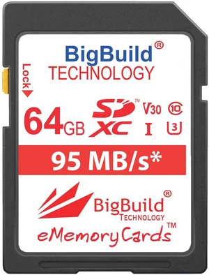 BigBuild Technology 64GB UHS-I U3 95MB/s Memory Card for Canon IXUS 160, 162, 165, 170, 175, 177, 180, 185, 190, 285 HS Camera BigBuild Technology 64GB UHS-I U3 95MB/s Memory Card for Canon IXUS 160, 162, 165, 170, 175, 177, 180, 185, 190, 285 HS Camera