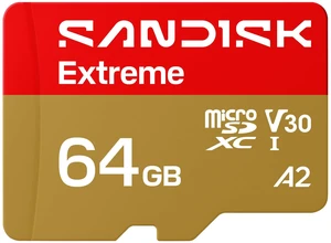 SanDisk 64GB Extreme microSD UHS-I Card, Up to 170MB/s Read and 80MB/s Write, 5.3K Video, 4K UHD, High-Performance for Action Cams, Drones, Android Devices, SDSQXH9-064G-GZ6MA SanDisk 64GB Extreme microSD UHS-I Card, Up to 170MB/s Read and 80MB/s Write, 5.3K Video, 4K UHD, High-Performance for Action Cams, Drones, Android Devices, SDSQXH9-064G-GZ6MA