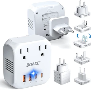 DOACE 2000W Travel Voltage Converter US to Europe for Hair Dryers DOACE 2000W Travel Voltage Converter US to Europe for Hair Dryers