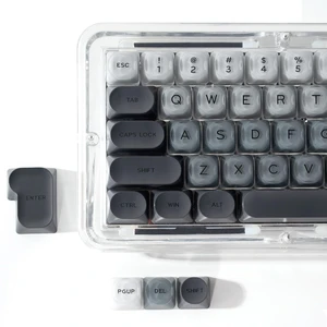 OHY PBT Keycaps, XVX Grey Jelly HOA Profile Key Cap, 132Key Cute Custom Keycaps for Mechanical Keyboards with Cherry/Gateron MX Switches^^ Fog Grey(ONLY KEYCAPS) OHY PBT Keycaps, XVX Grey Jelly HOA Profile Key Cap, 132Key Cute Custom Keycaps for Mechanical Keyboards with Cherry/Gateron MX Switches^^ Fog Grey(ONLY KEYCAPS)