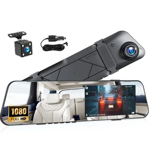 4.5 Inch Mirror Dash Cam Front and Rear, 1080P Rear View Mirror Backup Camera for Cars, Dual Lens Dashcam Mirror with Loop Recording, 150 Wide Angle, Parking Assistance, Night Vision 4.5 Inch Mirror Dash Cam Front and Rear, 1080P Rear View Mirror Backup Camera for Cars, Dual Lens Dashcam Mirror with Loop Recording, 150 Wide Angle, Parking Assistance, Night Vision