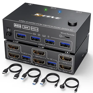 KVM Switch 2 Computers 2 Monitors for HDMI Device KVM Switch 2 Computers 2 Monitors for HDMI Device