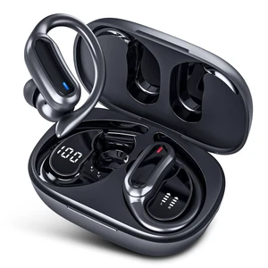 TRAUSI Wireless Headphones Bluetooth 5.4 Earbuds with 54H Playback, IPX7 Waterproof Over Ear Buds with LED Power Display for Workouts TRAUSI Wireless Headphones Bluetooth 5.4 Earbuds with 54H Playback, IPX7 Waterproof Over Ear Buds with LED Power Display for Workouts