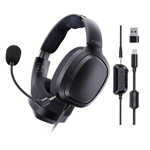 FiiO FG3 Gaming Headset, Dual Dynamic Driver USB Headphones with Detachable ENC Microphone, Virtual 7.1 Surround Sound, Hi-Res DAC, DSP EQ, Compatible with PC, PS5, Xbox & Switch FiiO FG3 Gaming Headset, Dual Dynamic Driver USB Headphones with Detachable ENC Microphone, Virtual 7.1 Surround Sound, Hi-Res DAC, DSP EQ, Compatible with PC, PS5, Xbox & Switch