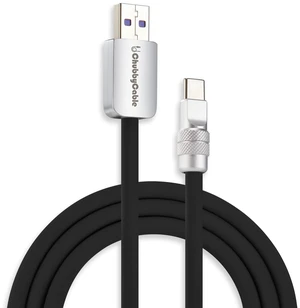 chubbycable USB A to C 120W Silicone Fast Charging Cable, Black, 19.6FT chubbycable USB A to C 120W Silicone Fast Charging Cable, Black, 19.6FT