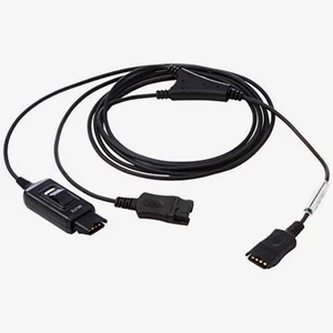 Global Teck Quick-Disconnect Inline Mute Adapter Cord for Plantronics-Style Headsets, Works with Poly H/HW, AddaSound and VXI-P Wired Headsets, 1-Pack Global Teck Quick-Disconnect Inline Mute Adapter Cord for Plantronics-Style Headsets, Works with Poly H/HW, AddaSound and VXI-P Wired Headsets, 1-Pack