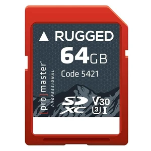 ProMaster SDXC 64GB Rugged Memory Card UHS-I, (Model 5421) ProMaster SDXC 64GB Rugged Memory Card UHS-I, (Model 5421)