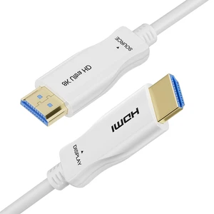 8K Fiber Optic HDMI Cable 20FT, 48Gbps Ultra High Speed Thin HDMI Cord, 8K@60Hz 4K@240Hz, Dynamic HDR, eARC, HDCP 2.2&2.3, 3D, Compatible for Laptop, PC, Monitor, PS5, PS4, Xbox, HDTV, Projecto 8K Fiber Optic HDMI Cable 20FT, 48Gbps Ultra High Speed Thin HDMI Cord, 8K@60Hz 4K@240Hz, Dynamic HDR, eARC, HDCP 2.2&2.3, 3D, Compatible for Laptop, PC, Monitor, PS5, PS4, Xbox, HDTV, Projecto