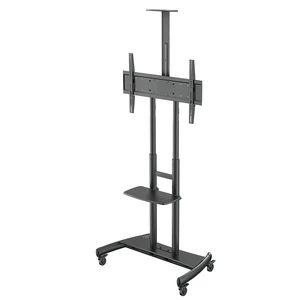 Kanto MTM86PL Height Adjustable Rolling TV Stand for Most 55" - 86" TVs and Interactive Displays - Supports TVs up to 200lbs - Includes a top Shelf and Keyboard Tray - Max VESA 800x500 Kanto MTM86PL Height Adjustable Rolling TV Stand for Most 55" - 86" TVs and Interactive Displays - Supports TVs up to 200lbs - Includes a top Shelf and Keyboard Tray - Max VESA 800x500