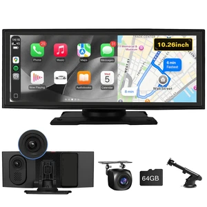 Stihoze 10.26'' Wireless CarPlay Screen for Car, Apple CarPlay & Android Auto, 4K Dash Cam & 1080P Backup Camera, Car Stereo HD Touchscreen, Mirror Link & Navigation Stihoze 10.26'' Wireless CarPlay Screen for Car, Apple CarPlay & Android Auto, 4K Dash Cam & 1080P Backup Camera, Car Stereo HD Touchscreen, Mirror Link & Navigation