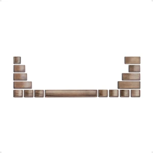 Loha Custom Black Walnut Wood Keycaps, 60% 80% 100% Keyboard 16-Key Set Loha Custom Black Walnut Wood Keycaps, 60% 80% 100% Keyboard 16-Key Set