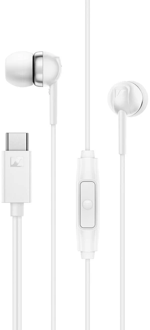 Sennheiser CX 80U in-Ear Headphones, USB C Connection, White Sennheiser CX 80U in-Ear Headphones, USB C Connection, White