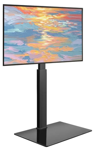 WKWKER Floor TV Stand for 27-65 inch LED Screen Adjustable TV Stand with Mount Swivel Floor Televisions Stand with Tempered Glass Base for Corner Bedroom Living Room Max VESA 400x400mm WKWKER Floor TV Stand for 27-65 inch LED Screen Adjustable TV Stand with Mount Swivel Floor Televisions Stand with Tempered Glass Base for Corner Bedroom Living Room Max VESA 400x400mm