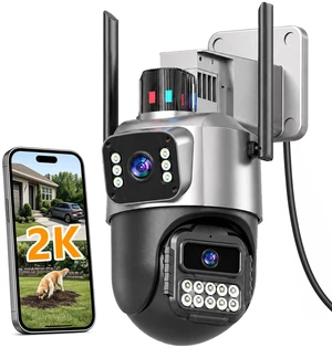 GUOANVISION 6MP Dual Lens Security Camera Outdoor for Home, 5G/2.4G WiFi GUOANVISION 6MP Dual Lens Security Camera Outdoor for Home, 5G/2.4G WiFi
