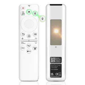 New BN59-01480A Solar Smart AI Voice Remote with Rechargeable Solar Cell, TM2560E Solarcell Remote Replacement, App Shortcuts & USB-C Charging, for Samsung 2023-2026 Neo QLED & OLED Smart TVs- W New BN59-01480A Solar Smart AI Voice Remote with Rechargeable Solar Cell, TM2560E Solarcell Remote Replacement, App Shortcuts & USB-C Charging, for Samsung 2023-2026 Neo QLED & OLED Smart TVs- W