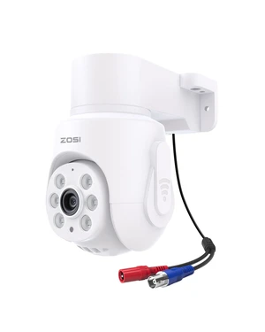 ZOSI 1080P Pan Tilt HD TVI Security Camera, 360 View Outdoor Wired Cam ZOSI 1080P Pan Tilt HD TVI Security Camera, 360 View Outdoor Wired Cam