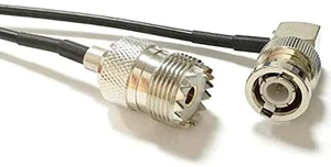 Eonvic BNC to UHF Female SO239 Jumper Pigtail Cable RG58 Adapter Antenna Patch Cord for Scanner, Ham Radio, Handheld CB Radio, Amateur Radio (1M) Eonvic BNC to UHF Female SO239 Jumper Pigtail Cable RG58 Adapter Antenna Patch Cord for Scanner, Ham Radio, Handheld CB Radio, Amateur Radio (1M)