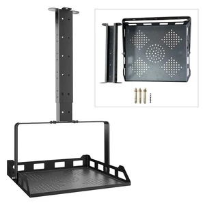 Universal Metal Foldable Projector Ceiling Mount, 360 Rotation & Height Adjustable Heavy Duty Bracket, Compatible with Most Projectors & Compact Devices, Black Universal Metal Foldable Projector Ceiling Mount, 360 Rotation & Height Adjustable Heavy Duty Bracket, Compatible with Most Projectors & Compact Devices, Black
